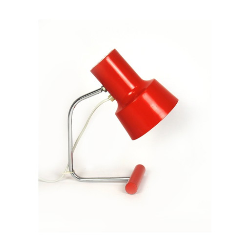 Red Table Lamp By Josef Hurka For Napako, 1960S