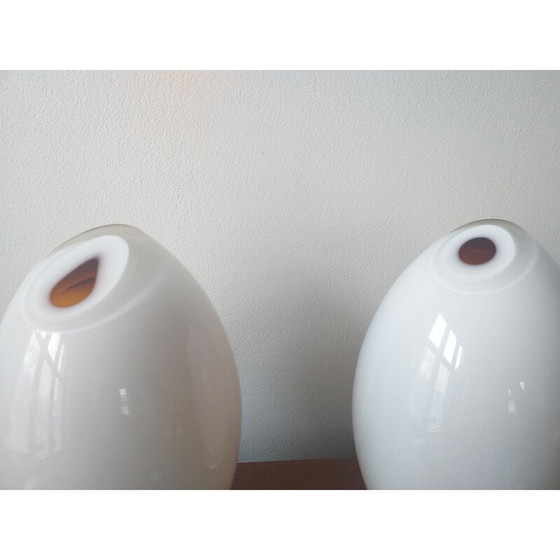 Image 1 of Pair of Table Lamps in Murano Glass by Mazzega, 1980s