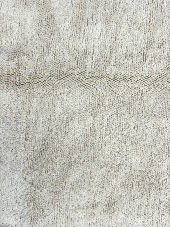 Image 1 of Moroccan Classic White Hand-Knotted Wool Rug