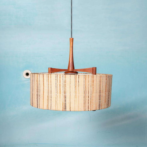 Lampe suspendue vintage Temde leuchten, suspension midmod sixties