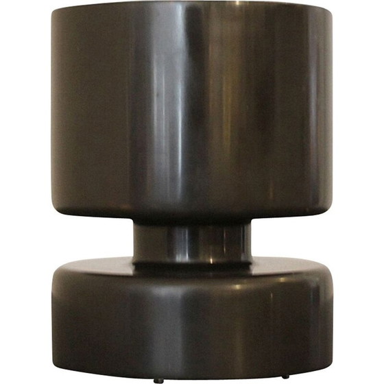 Image 1 of Vintage black marble vase by Angelo Mangiarotti Italy 1970s