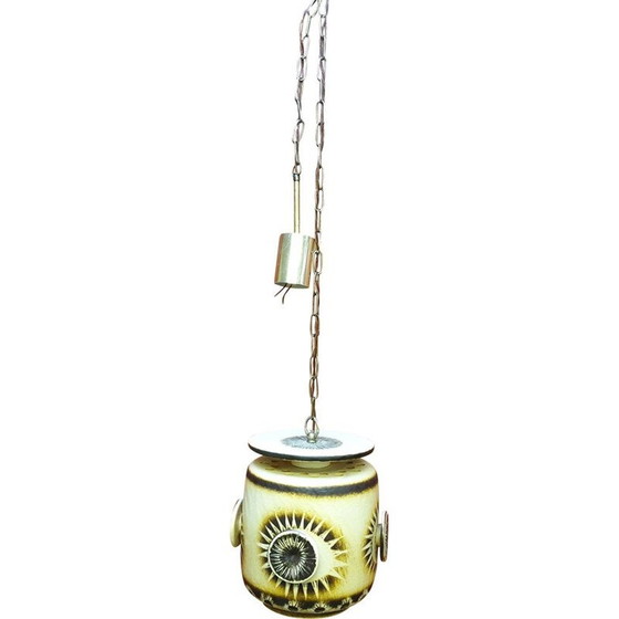 Image 1 of Vintage ceramic suspension lamp by Jette Helleroe by Axella, 1970
