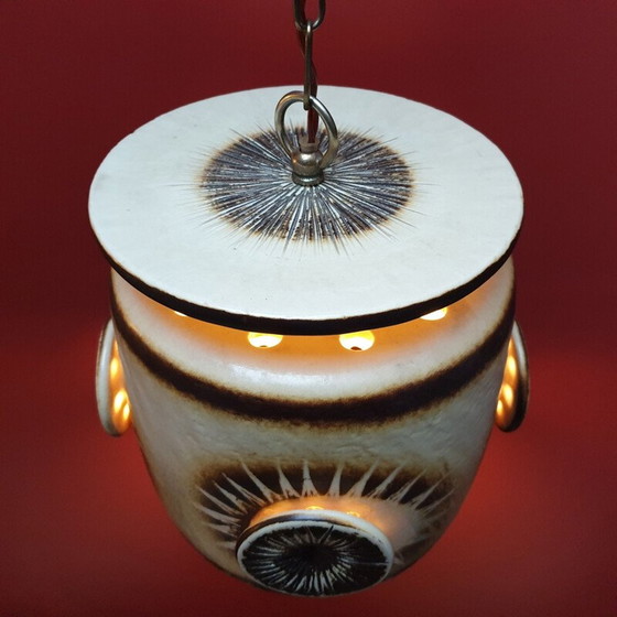 Image 1 of Vintage ceramic suspension lamp by Jette Helleroe by Axella, 1970