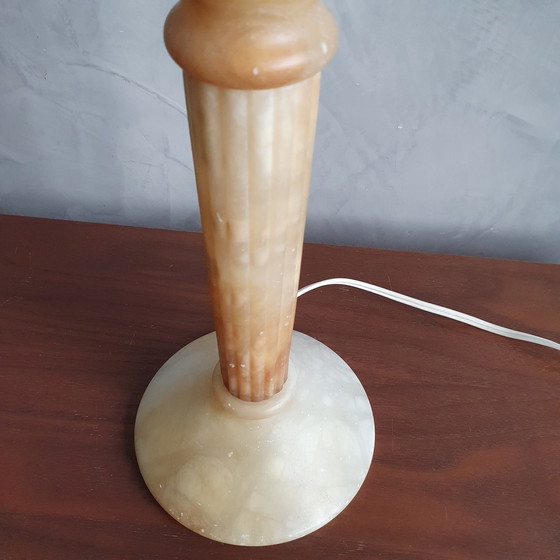 Image 1 of Spanish Alabaster Table Lamp From Santa Rita 1970s