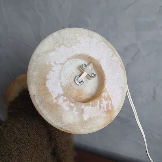 Image 1 of Spanish Alabaster Table Lamp From Santa Rita 1970s