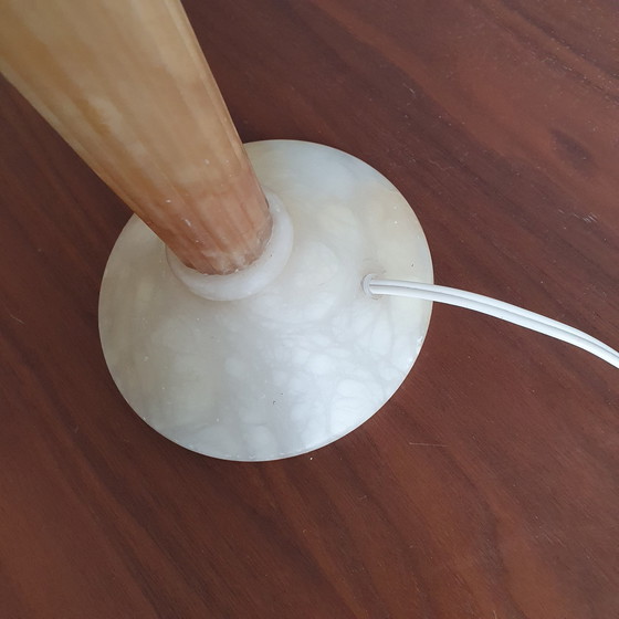 Image 1 of Spanish Alabaster Table Lamp From Santa Rita 1970s