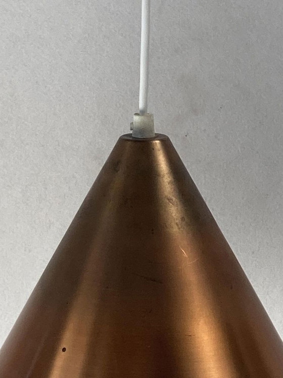 Image 1 of Perforated Copper Hanging Pendant From Nordisk Solar, 1960S