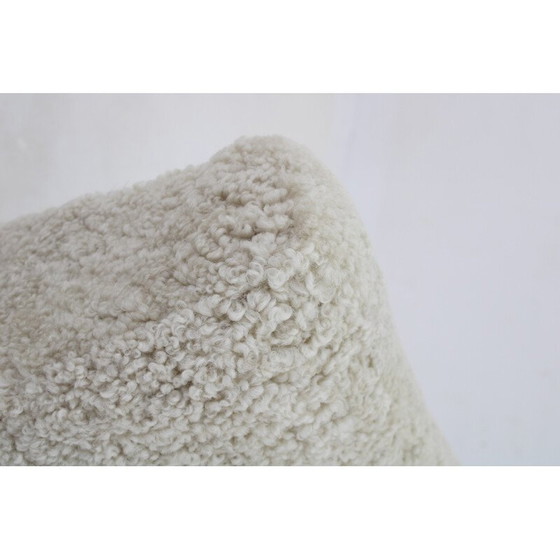 Image 1 of Vintage H-269 armchair in sheepskin by Jindrich Halabala for Thonet, 1930s