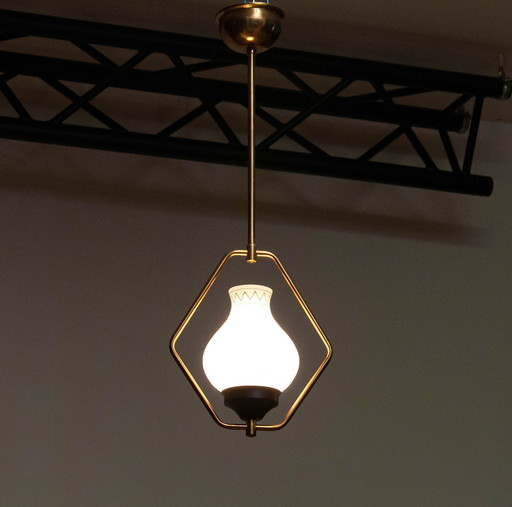 Lampe suspendue opale