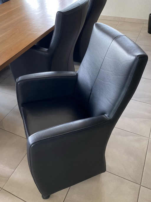 6x Leolux Dining Chairs