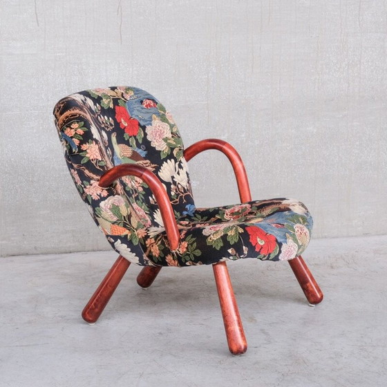 Image 1 of Mid-century Danish Clam armchair by Arnold Madsen, 1950s