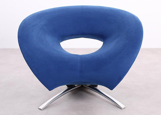 Image 1 of Fora Form Loop armchair dark blue