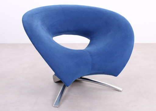 Fora Form Loop armchair dark blue