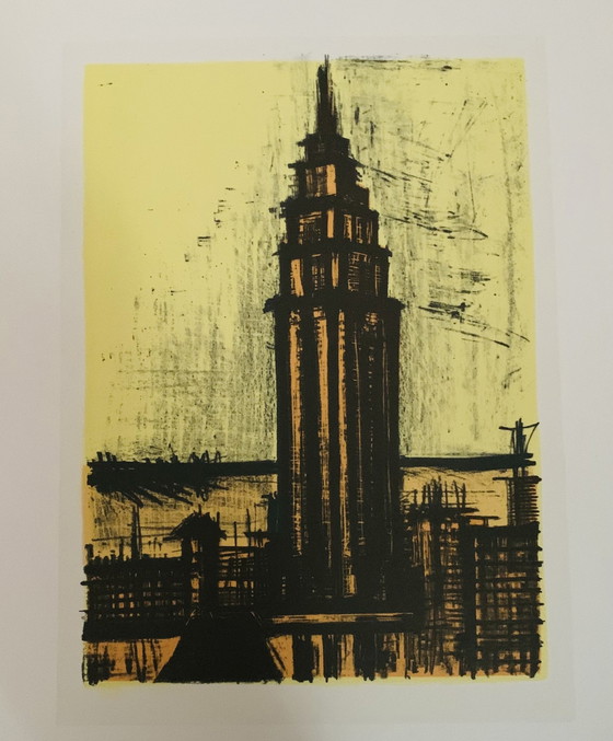 Image 1 of Bernard Buffet, "New York, 1965" Opening Promotion! Color Lithography.