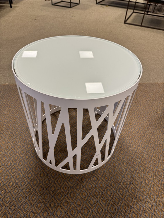 Image 1 of Rolf Benz 8330 103 side table white Glass