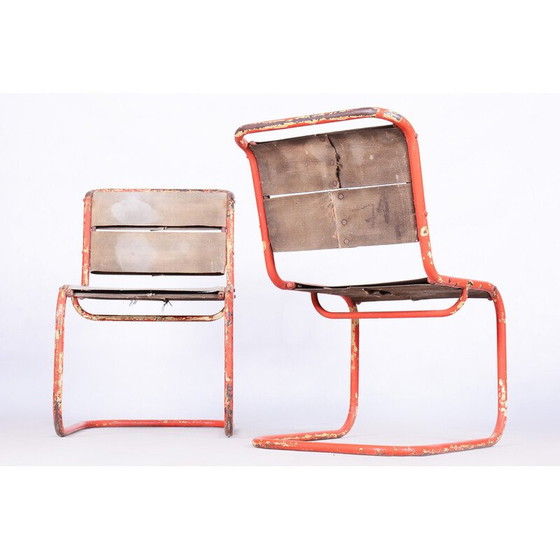 Image 1 of Pair of vintage chairs by Josef Gocar for Lázně Bělohrad, Czechia 1930s