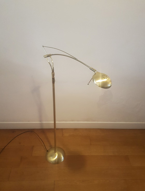 Image 1 of Elegant brass floor lamp Brilliant Leuchten