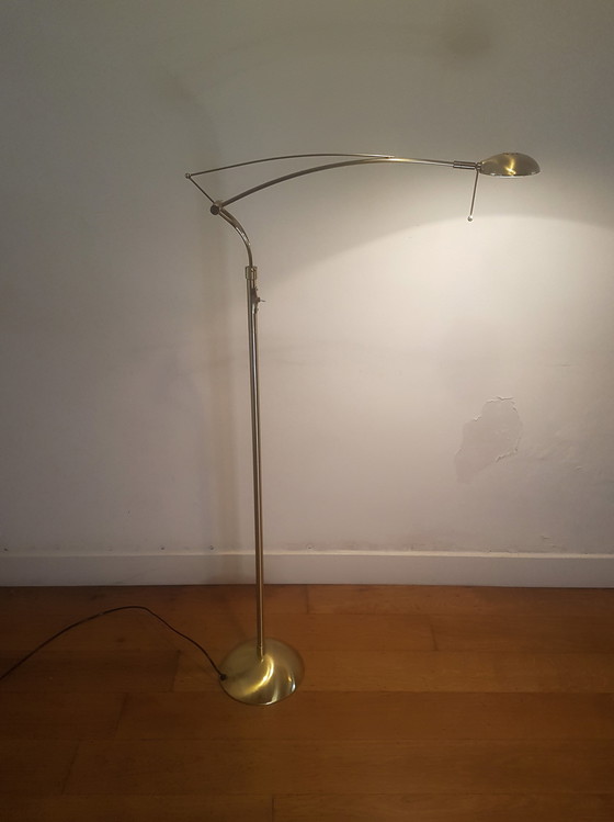 Image 1 of Elegant brass floor lamp Brilliant Leuchten