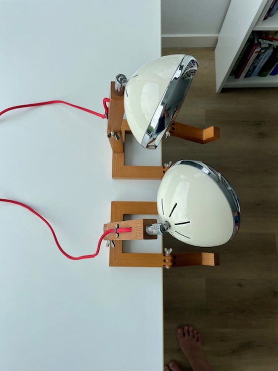 Image 1 of Woody taffeta lamps - Unique dutch design!