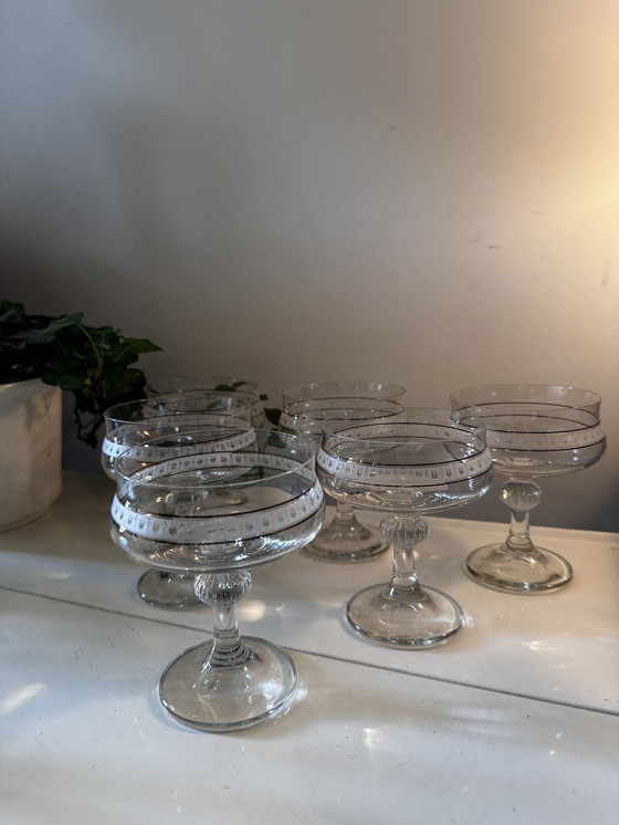 Image 1 of Crystal Coupe Champagne Glasses