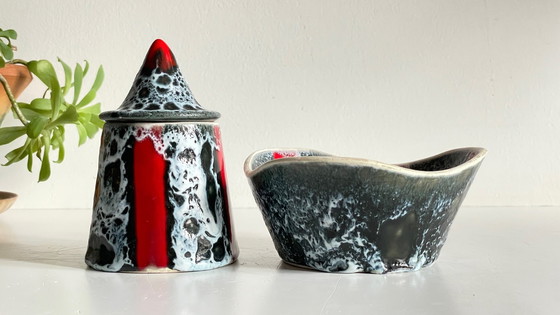 Image 1 of Scatole portagioielli in ceramica vintage Vallauris