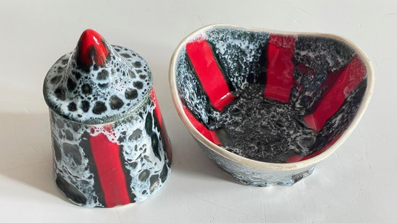 Image 1 of Scatole portagioielli in ceramica vintage Vallauris