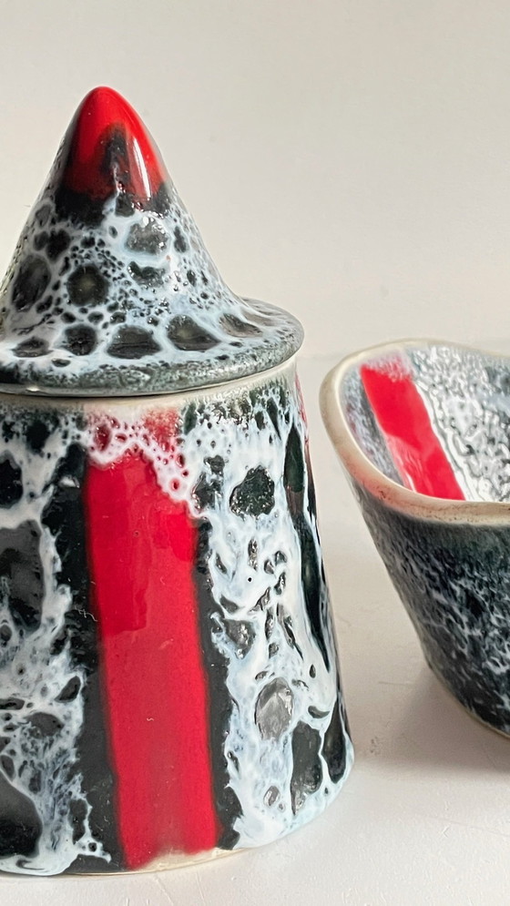 Image 1 of Scatole portagioielli in ceramica vintage Vallauris