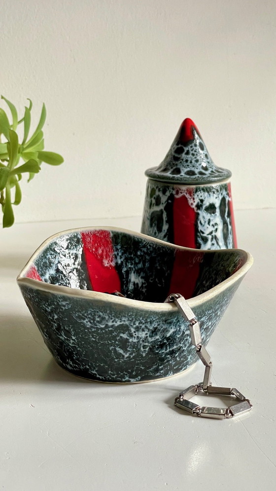 Image 1 of Scatole portagioielli in ceramica vintage Vallauris