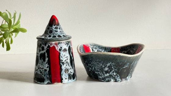 Image 1 of Scatole portagioielli in ceramica vintage Vallauris