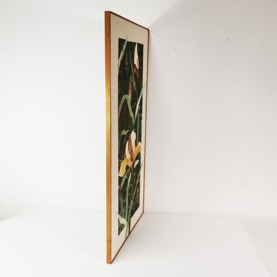 Image 1 of Vintage rug in embroidered fabric by Rita Mortensen, Denmark 1990