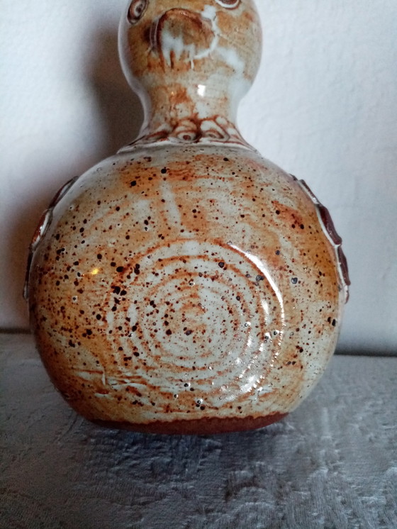 Image 1 of Dominique Pouchain Vase zoomorphe en grès émaillé