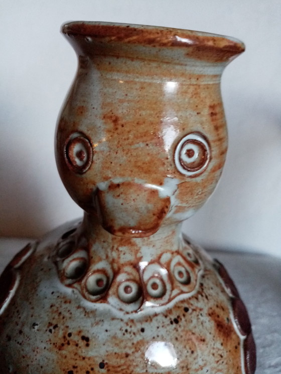 Image 1 of Dominique Pouchain Vase zoomorphe en grès émaillé