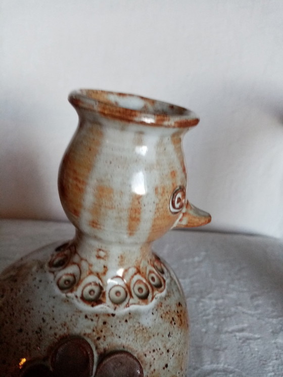 Image 1 of Dominique Pouchain Vase zoomorphe en grès émaillé