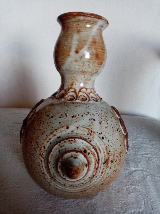 Image 1 of Dominique Pouchain Vase zoomorphe en grès émaillé