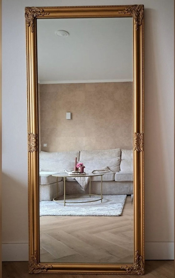 Image 1 of Gold Bronze Antique Look Mirror With Facet