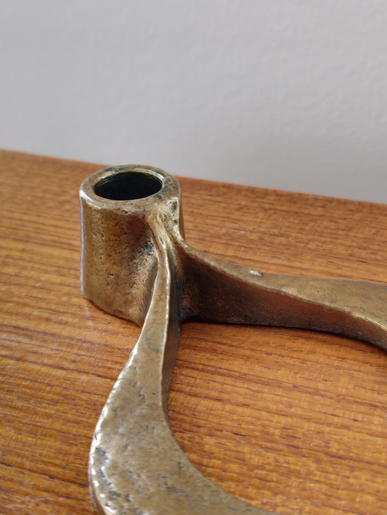 Image 1 of Vintage Brutalist Michael Harjes Candlestick Candle holder