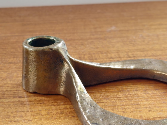 Image 1 of Vintage Brutalist Michael Harjes Candlestick Candle holder