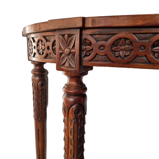 Image 1 of Classic Mahogany Console Wall Table, 1990s