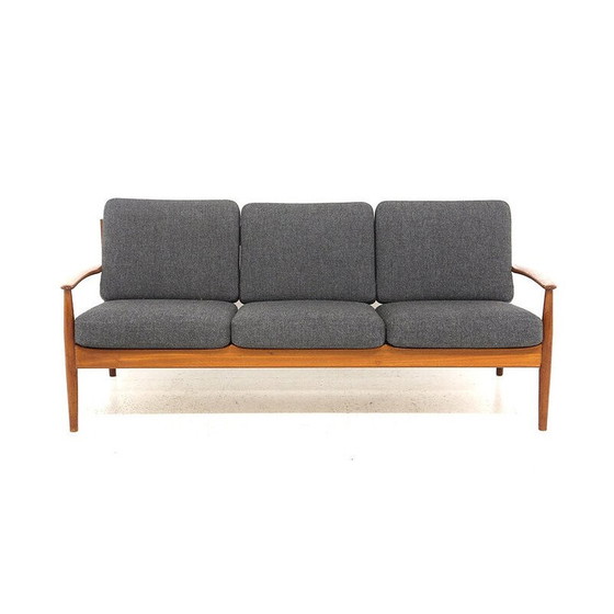 Image 1 of Vintage 3-seater teak sofa by Grete Jalk for France and Søn, Denmark 1960