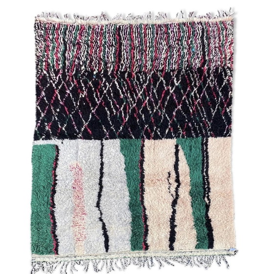 Image 1 of Tapis berbère marocain en laine colorée