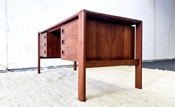 Image 1 of H P Hansen Desk 60S Mid - Century Vintage Office Desk Office Teak