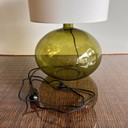Anne Nilsson IKEA green lamp glass vintage