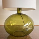 Anne Nilsson IKEA green lamp glass vintage