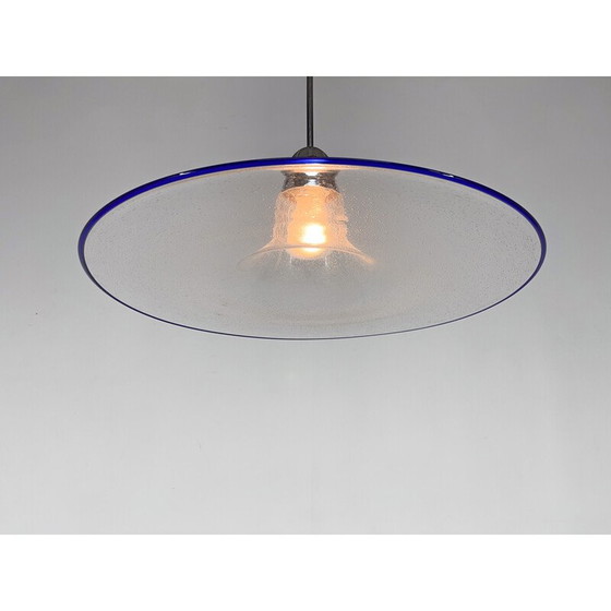 Image 1 of Lampada a sospensione vintage Space Age in vetro e cromo, Italia 1970