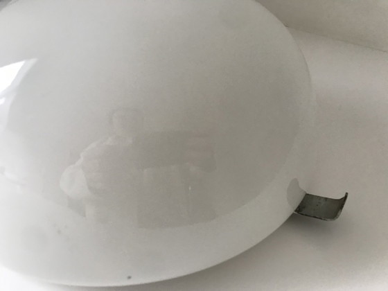 Image 1 of Gispen Ceiling Lamp With Opaline Glass, 1930s