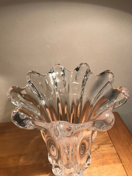 Cristalleries de Vannes le Châtel Crystal vase