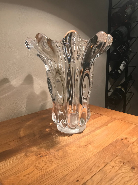 Image 1 of Cristalleries de Vannes le Châtel Crystal vase