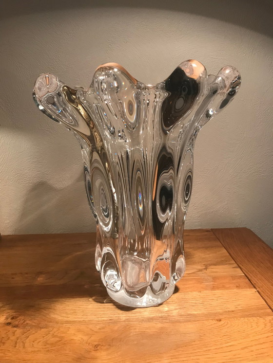 Image 1 of Cristalleries de Vannes le Châtel Crystal vase