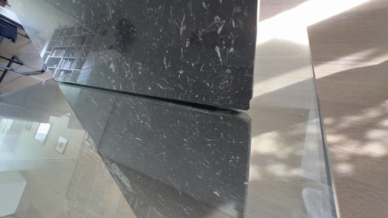 Image 1 of Design Dining Room Table Glass And Marble