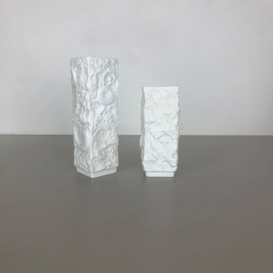 Image 1 of Pair of vintage porcelain vases by AK Kaiser, Germany 1970